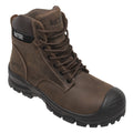 AdTec mens 6-inch waterproof composite toe lace-up work boot with rugged lug sole