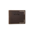 Ariat Work bifold leather wallet with contrast white stitching and embossed logo