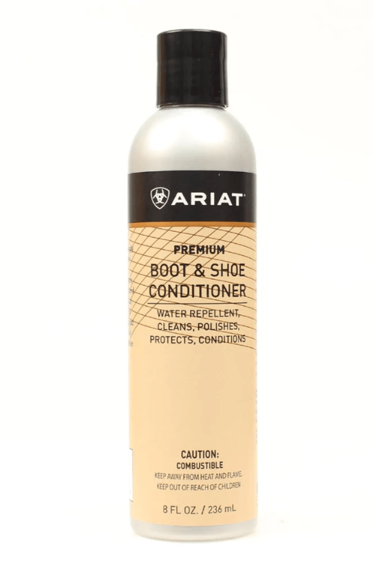 Ariat Premium Boot and Shoe Conditioner 8 fl oz bottle with water-repellent formula