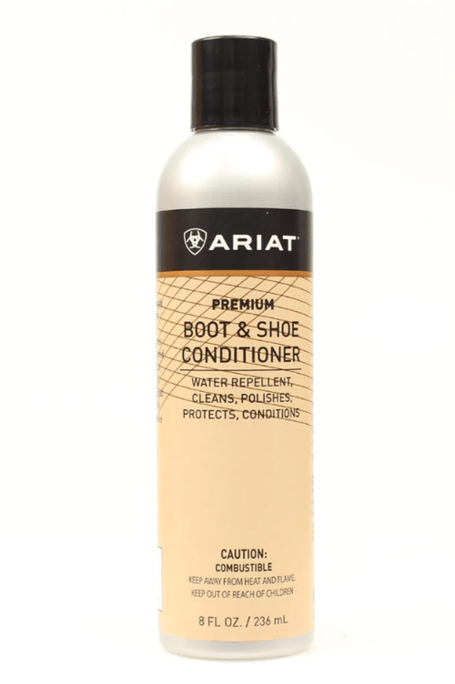 Ariat Premium Boot and Shoe Conditioner 8 fl oz bottle with water-repellent formula