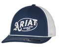 Ariat Established 1993 embroidered navy trucker cap with white mesh back panel
