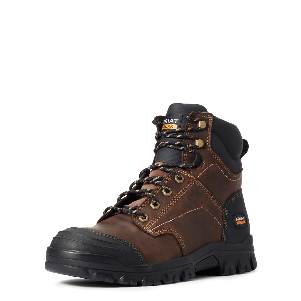 Ariat Work men's lace-up leather work boot with black rubber toe cap and lugged sole
