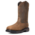 Ariat men's pull-on western work boot with carbon toe and waterproof construction