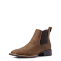 Ariat men's square toe Chelsea ankle boot with elastic side panel and pull tab