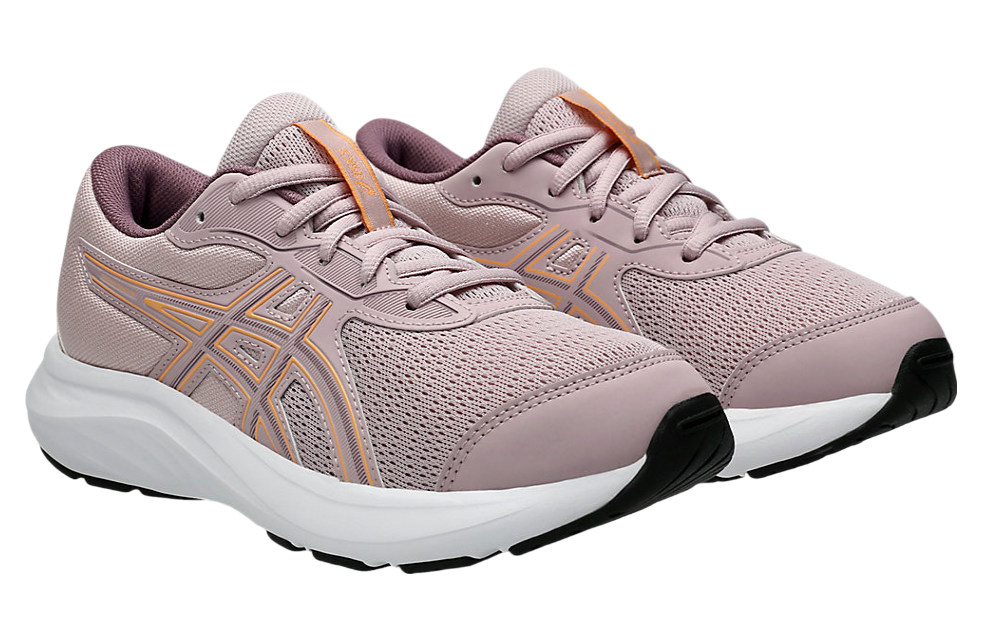 ASICS Girls Contend 9 GS running shoes shown in a pair, angled three-quarter view