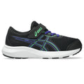ASICS Contend 9 kids running shoe with velcro strap and purple accent details