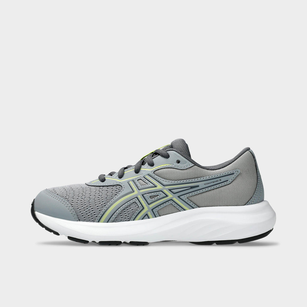 ASICS Contend 9 GS boys running shoe shown in lateral profile view