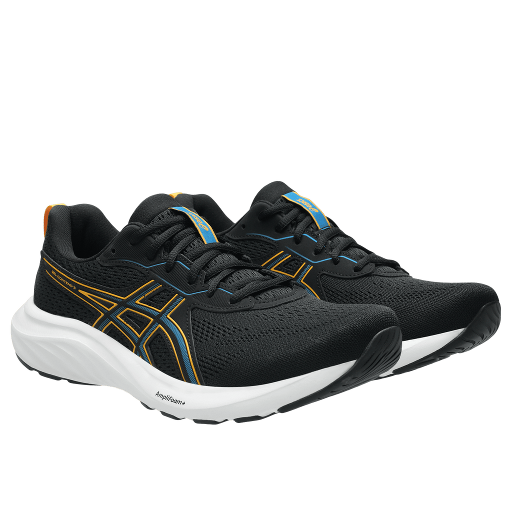 ASICS Gel-Contend 9 men's running shoes pair shown at an angle on white background