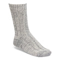 Birkenstock ribbed knit cotton crew sock displayed upright on invisible form
