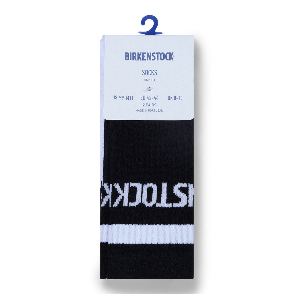 Birkenstock unisex socks two-pack in packaging, size US M9-M11, made in Portugal