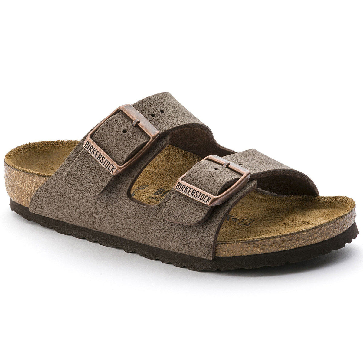 Birkenstock Arizona kids sandal with two adjustable buckle straps and cork footbed