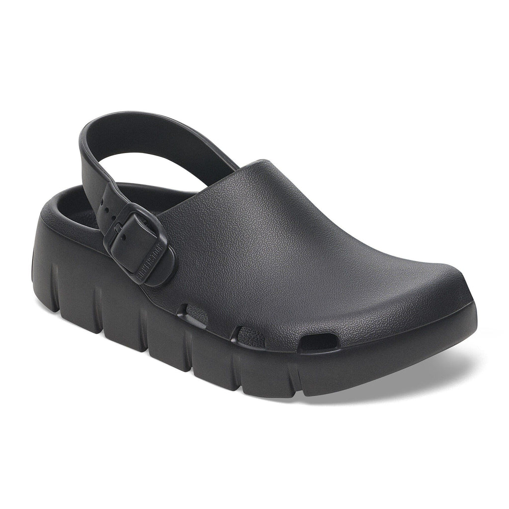 Birkenstock Kids Birki Flow EVA clog with slingback strap and chunky sole, angled side view