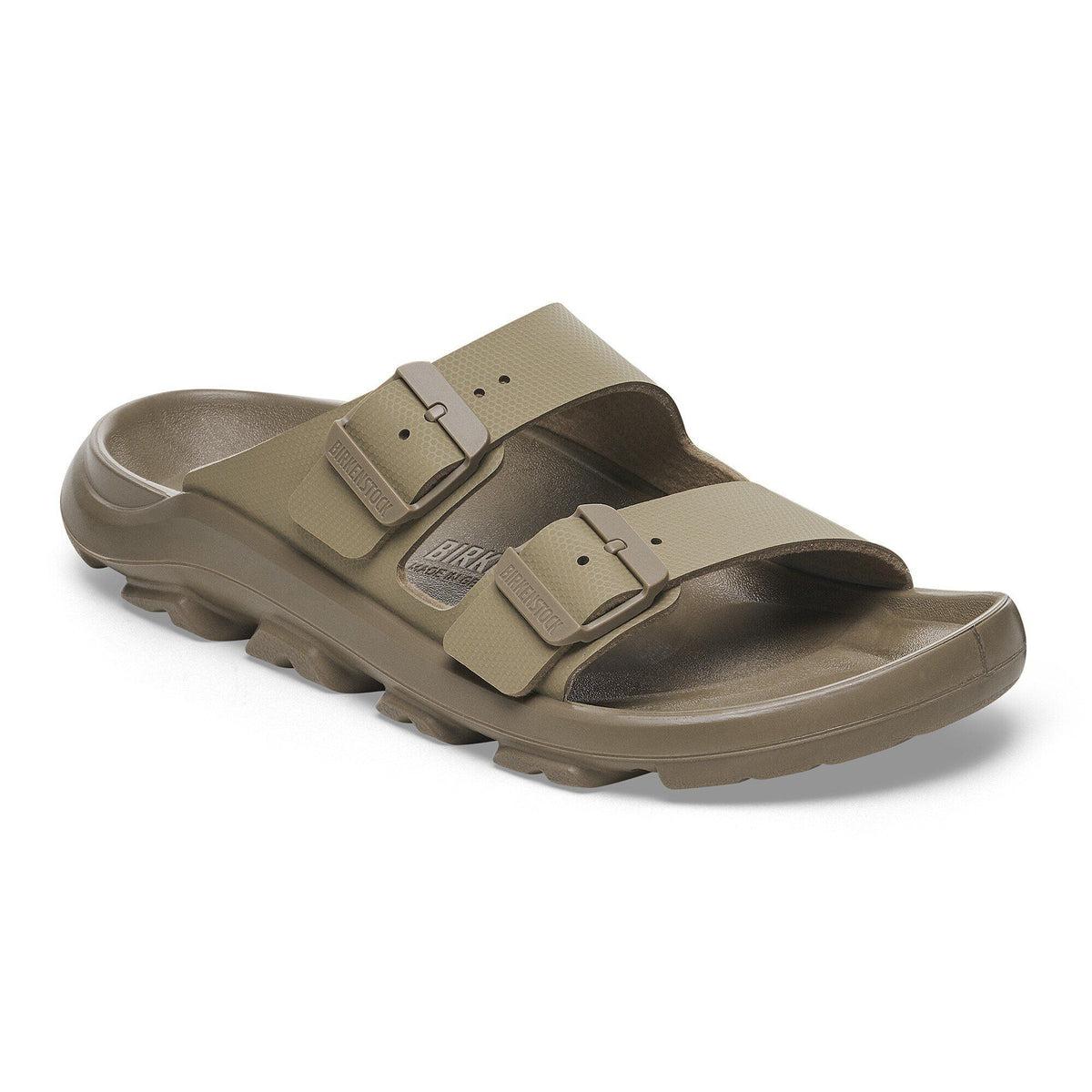 Birkenstock Mogami Terra Slide sandal with two adjustable buckle straps and chunky sole