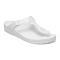 Birkenstock Gizeh EVA thong sandal with buckle strap and contoured footbed, angled view