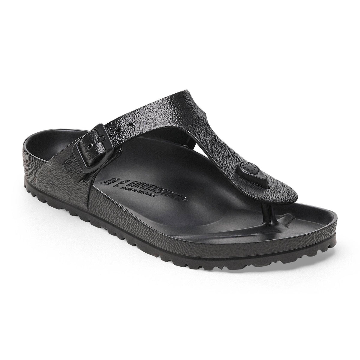 Birkenstock Gizeh EVA thong sandal with adjustable buckle strap and contoured footbed