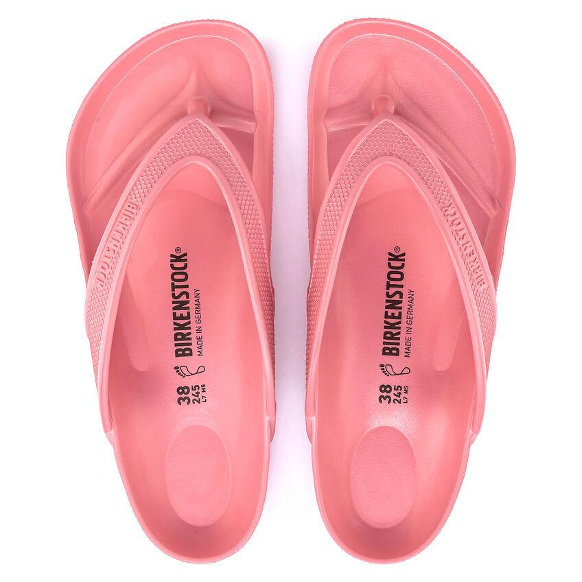 Birkenstock Honolulu EVA flip flop sandals shown from above as a pair, size 38