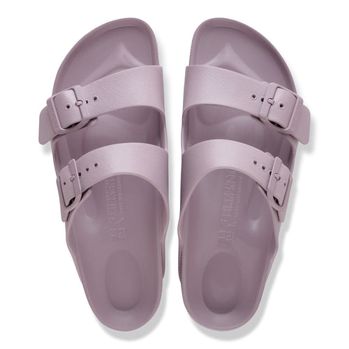 Birkenstock Arizona EVA two-strap sandals with adjustable buckles, top-down view