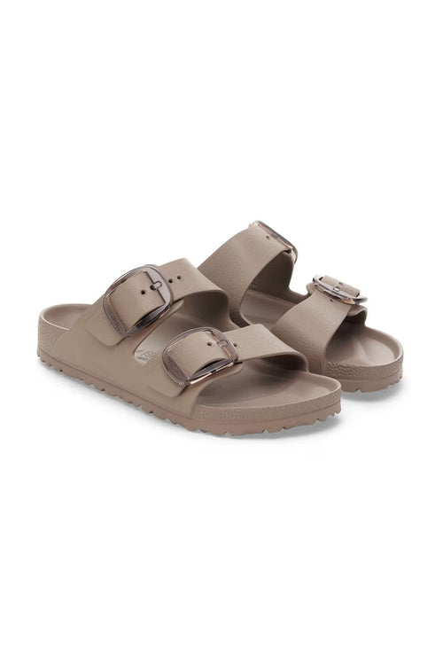 Pair of Birkenstock Arizona Big Buckle EVA slide sandals with two adjustable straps