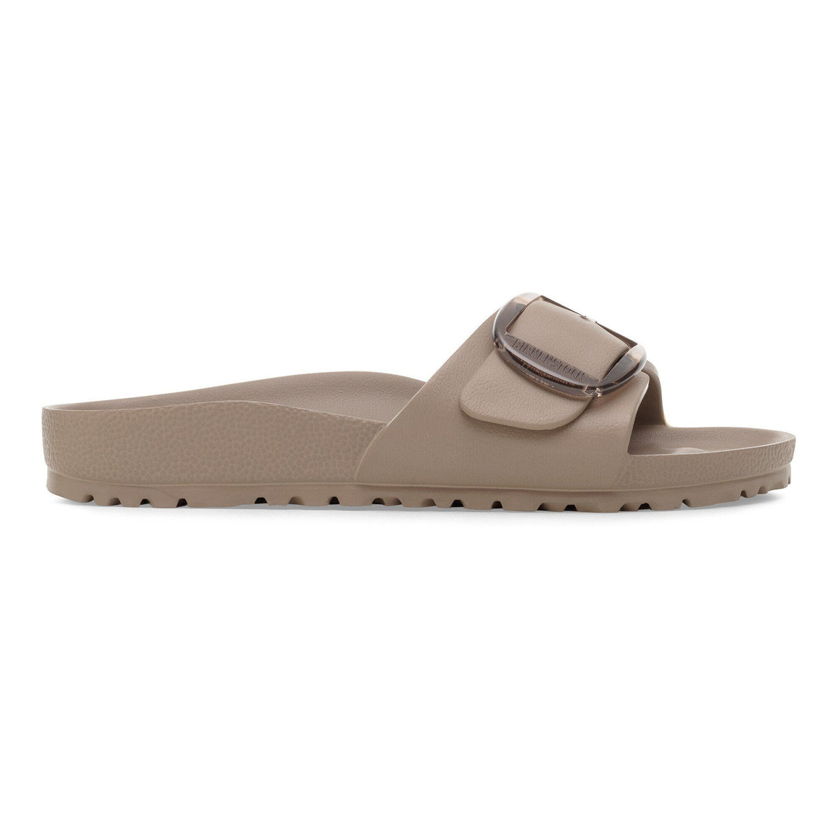 Birkenstock Madrid Big Buckle EVA slide sandal with single adjustable strap, lateral view