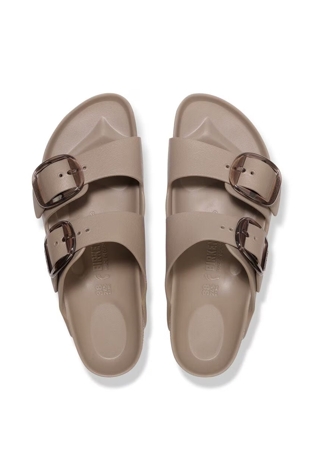 Birkenstock Arizona Big Buckle EVA sandals shown from above as a pair