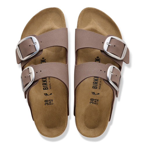Birkenstock Arizona Big Buckle sandals with two adjustable straps, top-down view