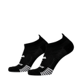 Brooks Ghost Lite no-show running socks in black shown as a pair, angled view