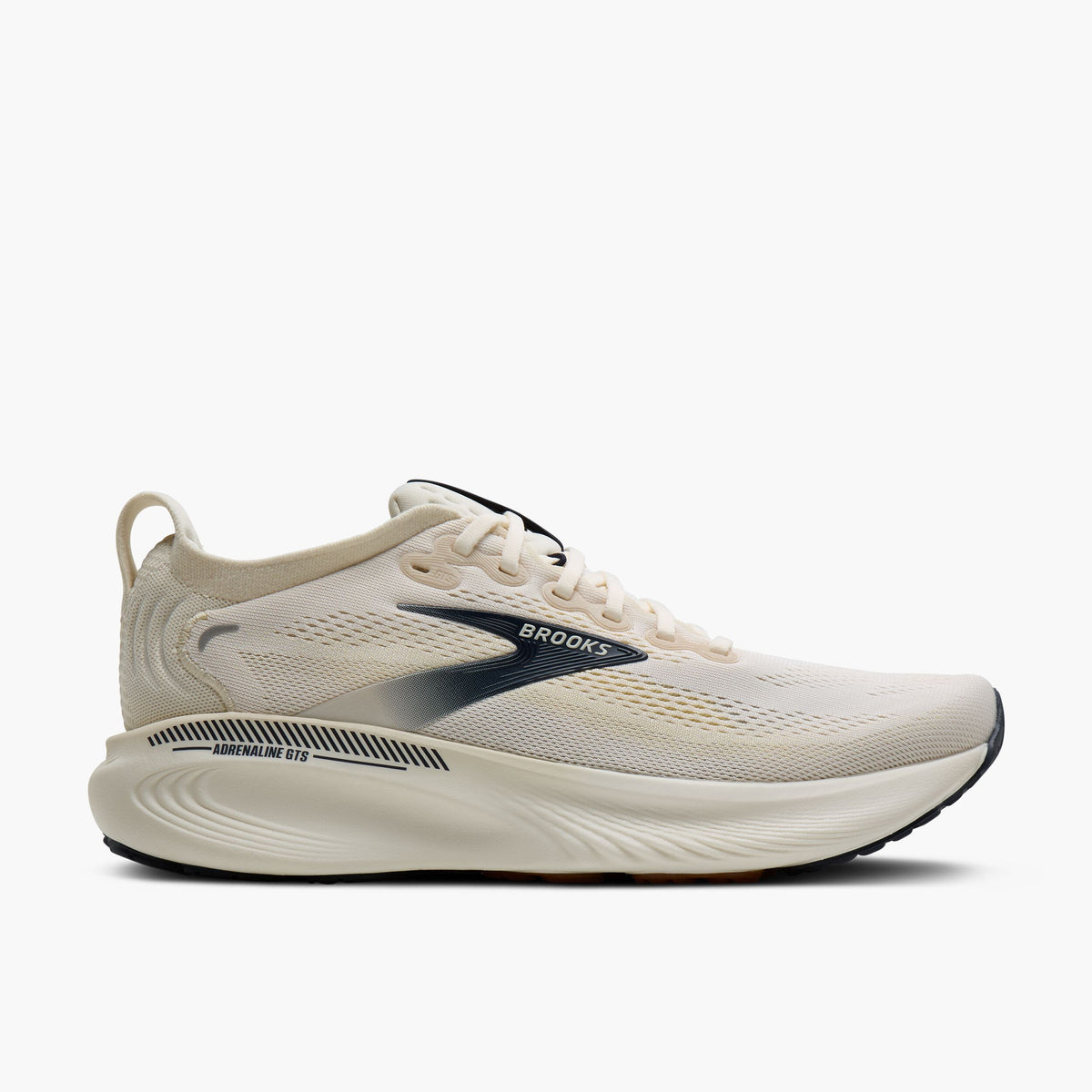 Brooks Adrenaline GTS 25 men's running shoe shown in lateral profile view