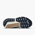 Bottom sole view of Brooks Beast GTS 26 running shoe showing segmented outsole tread pattern