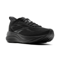 Brooks mens running shoe with cushioned midsole and mesh upper, angled side view