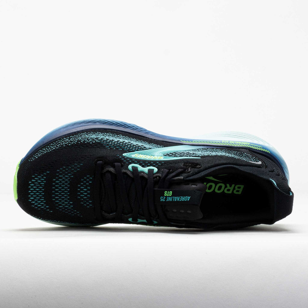 Brooks Adrenaline GTS 25 men's running shoe shown from top-down overhead angle
