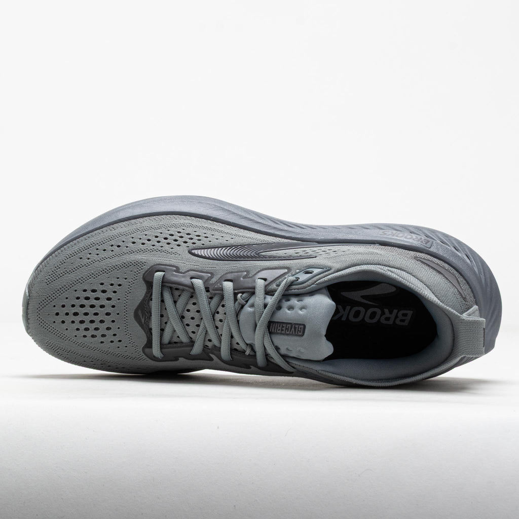 Brooks Glycerin 23 men's running shoe shown from top-down angle on white background