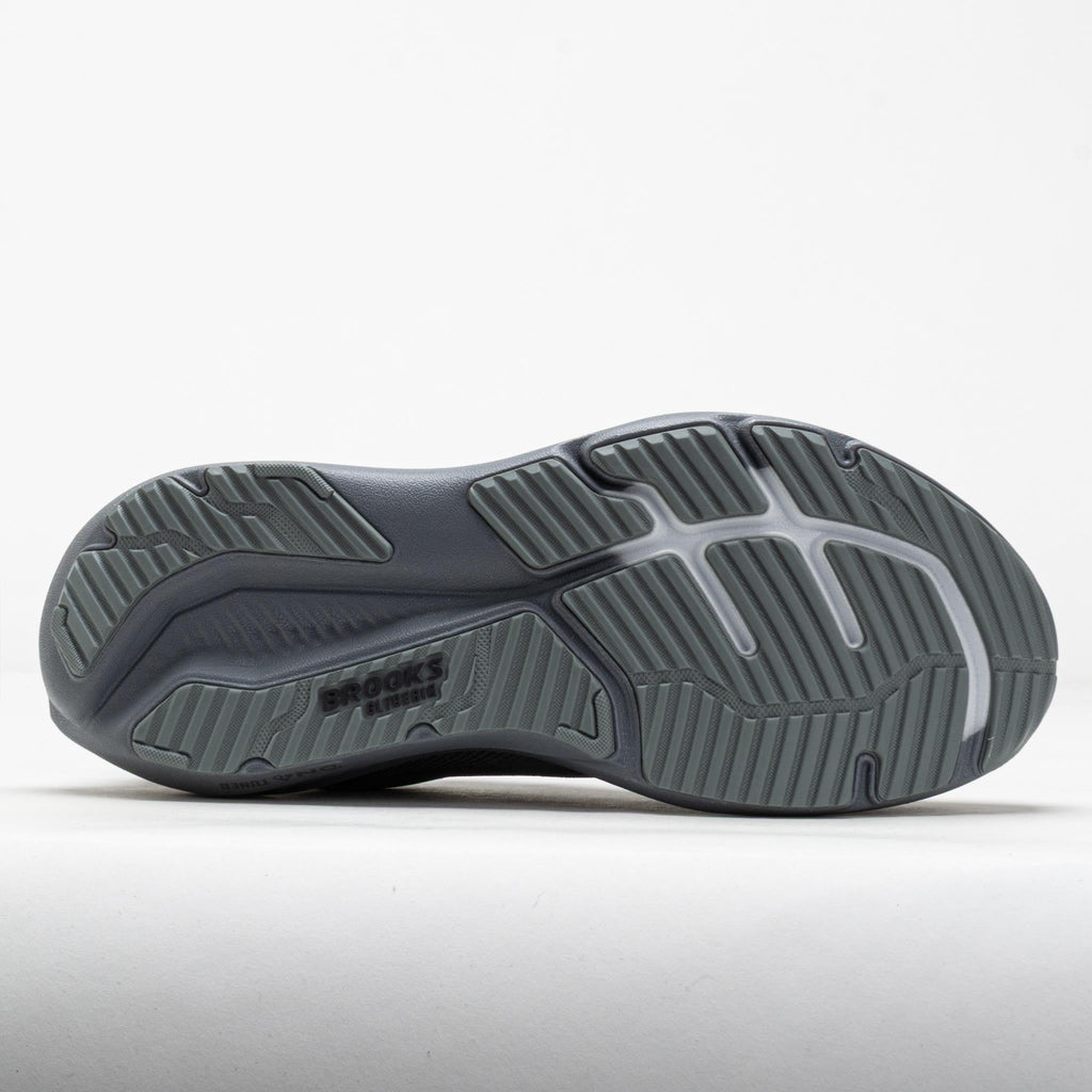 Bottom outsole view of Brooks Glycerin 23 men's running shoe showing tread pattern