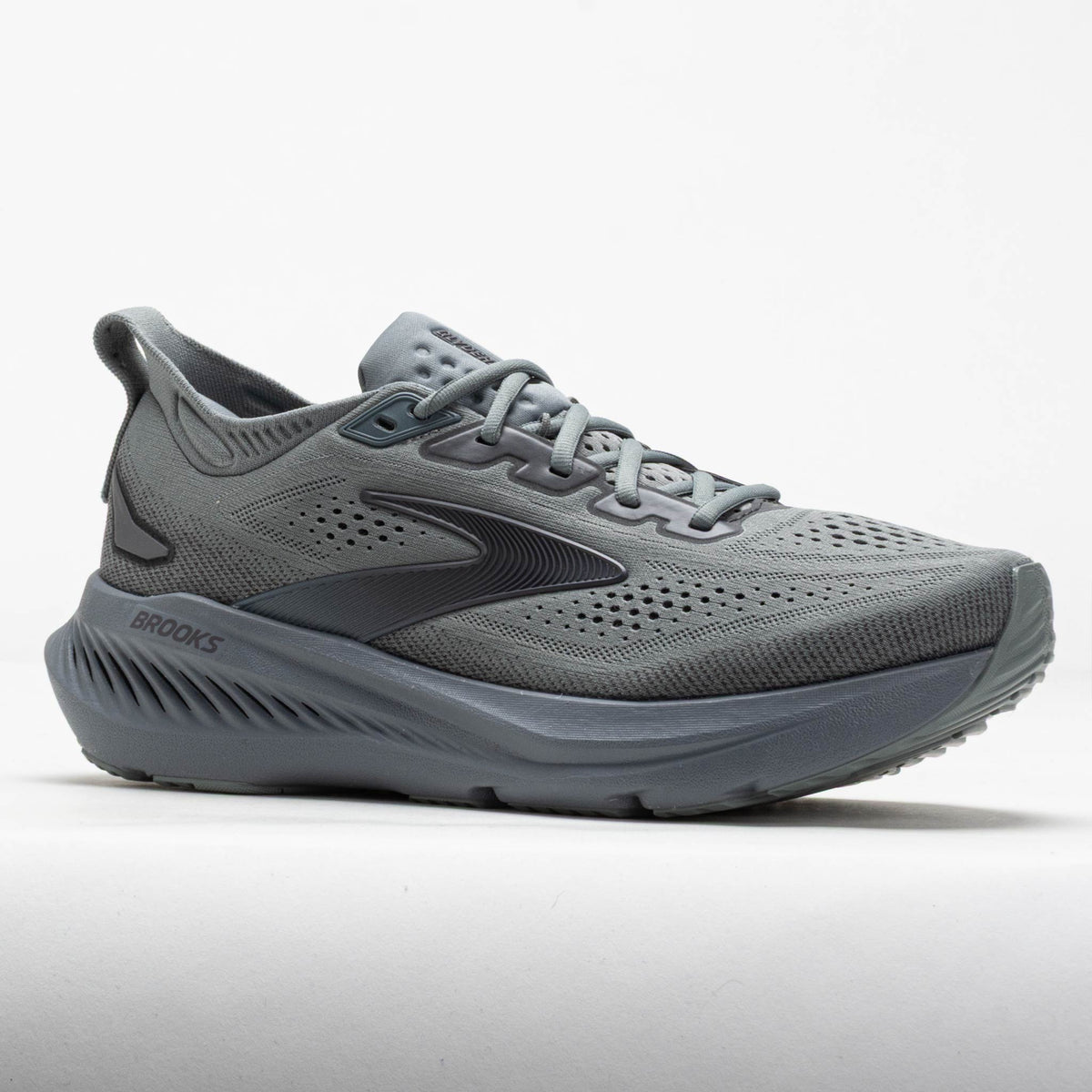Brooks Glycerin 23 men's running shoe with thick cushioned midsole, lateral view