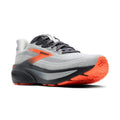 Brooks Ghost 17 men's running shoe with knit upper and orange outsole accent
