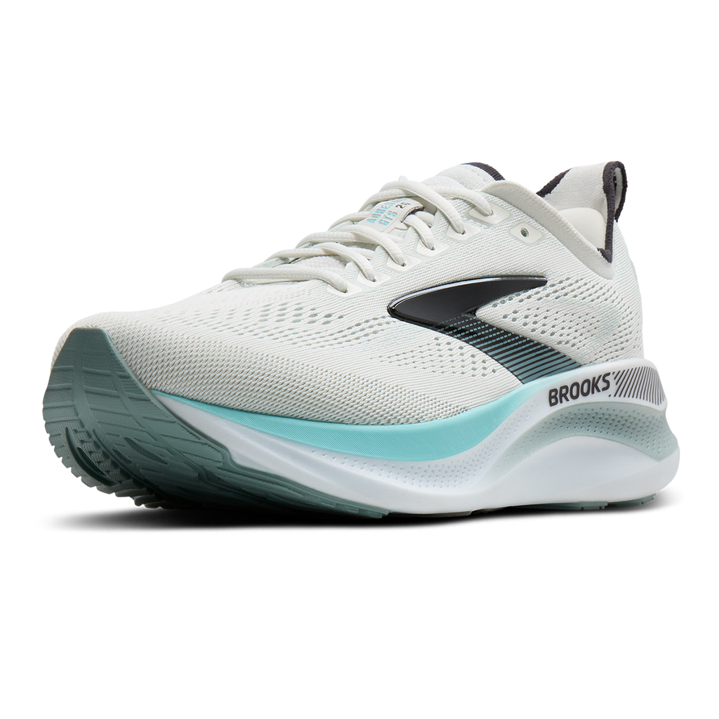 Brooks Adrenaline GTS 26 men's running shoe, angled three-quarter view showing mesh upper and midsole