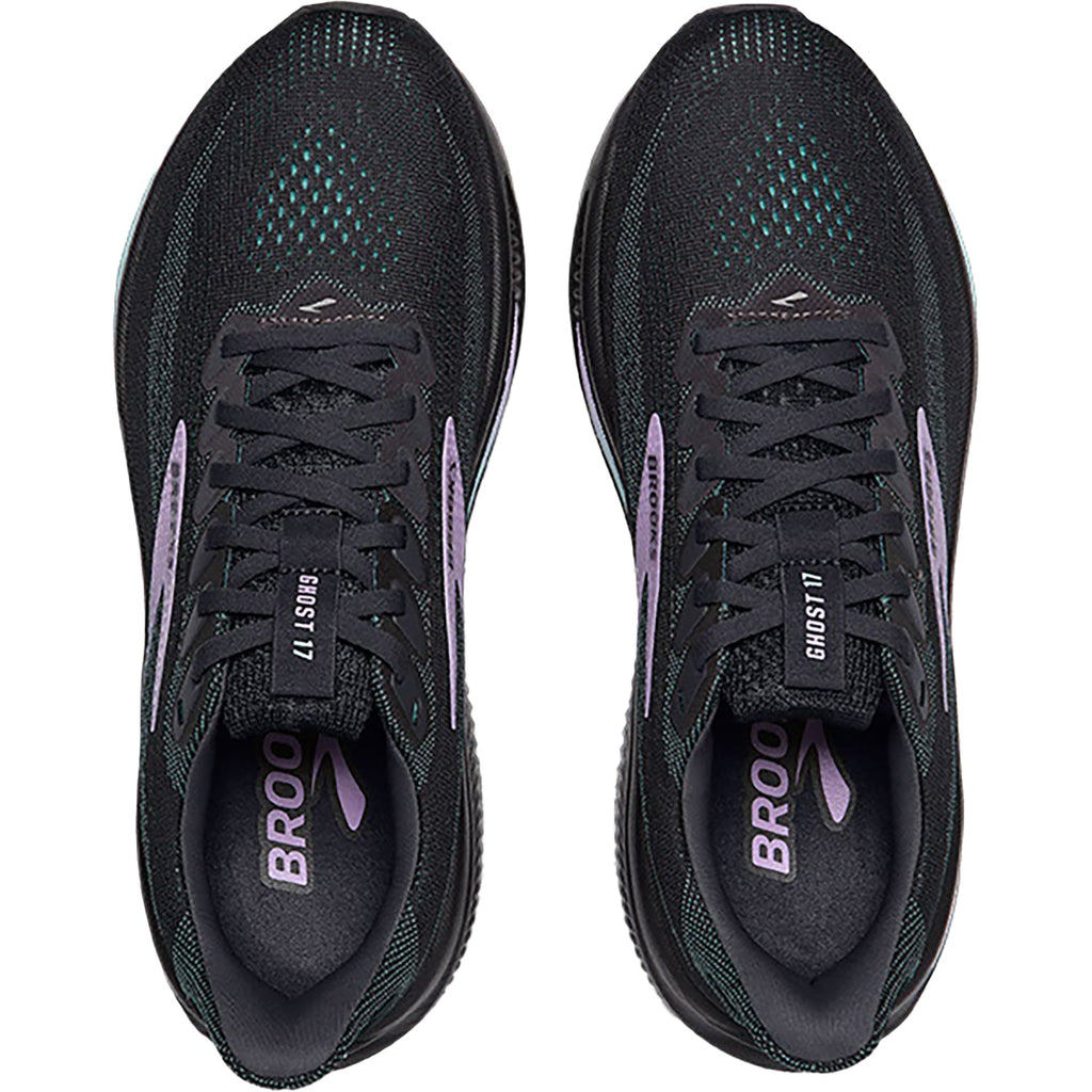 Brooks Ghost 17 women's running shoes shown from above, pair displayed side by side