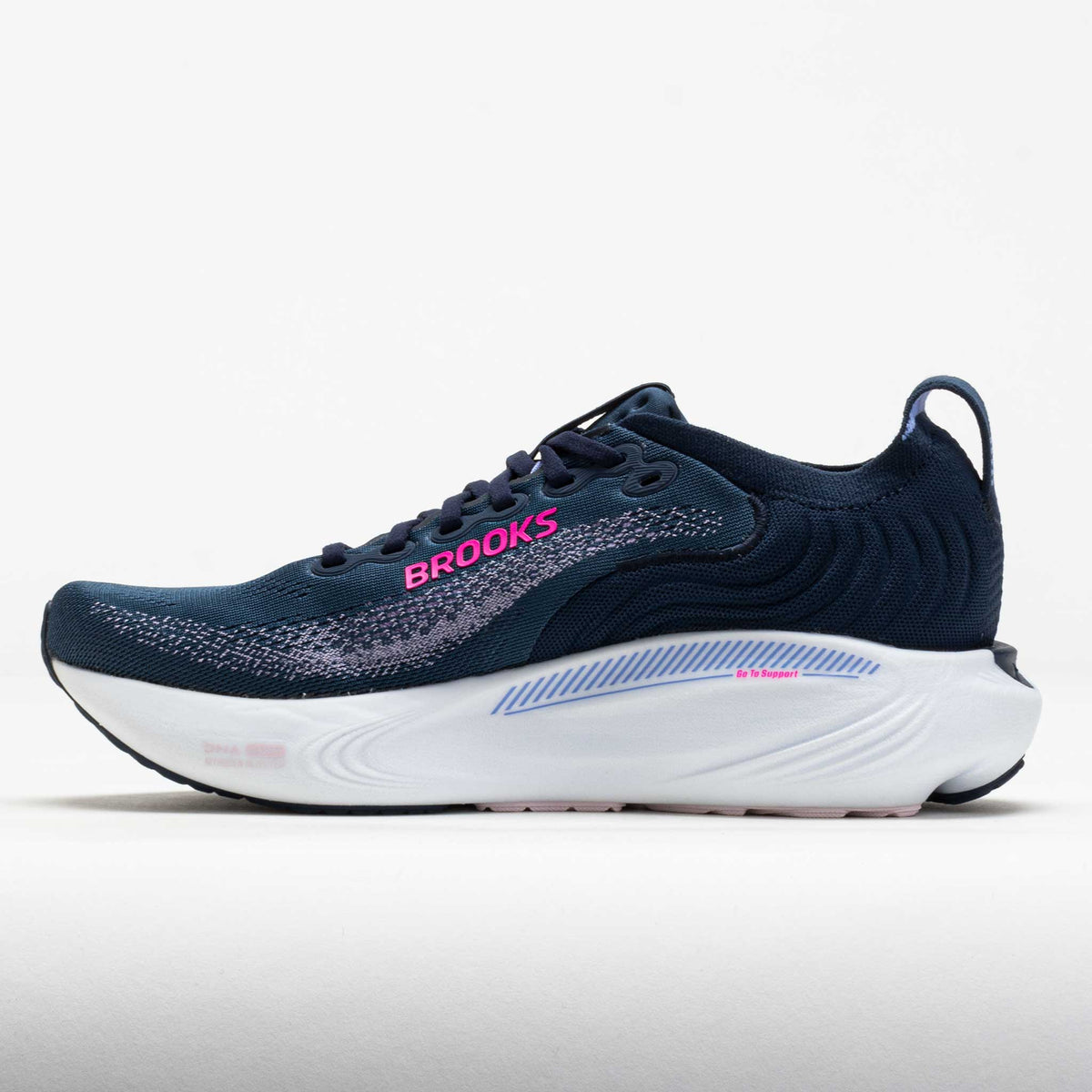 Brooks Adrenaline GTS 25 women's running shoe shown from lateral side profile