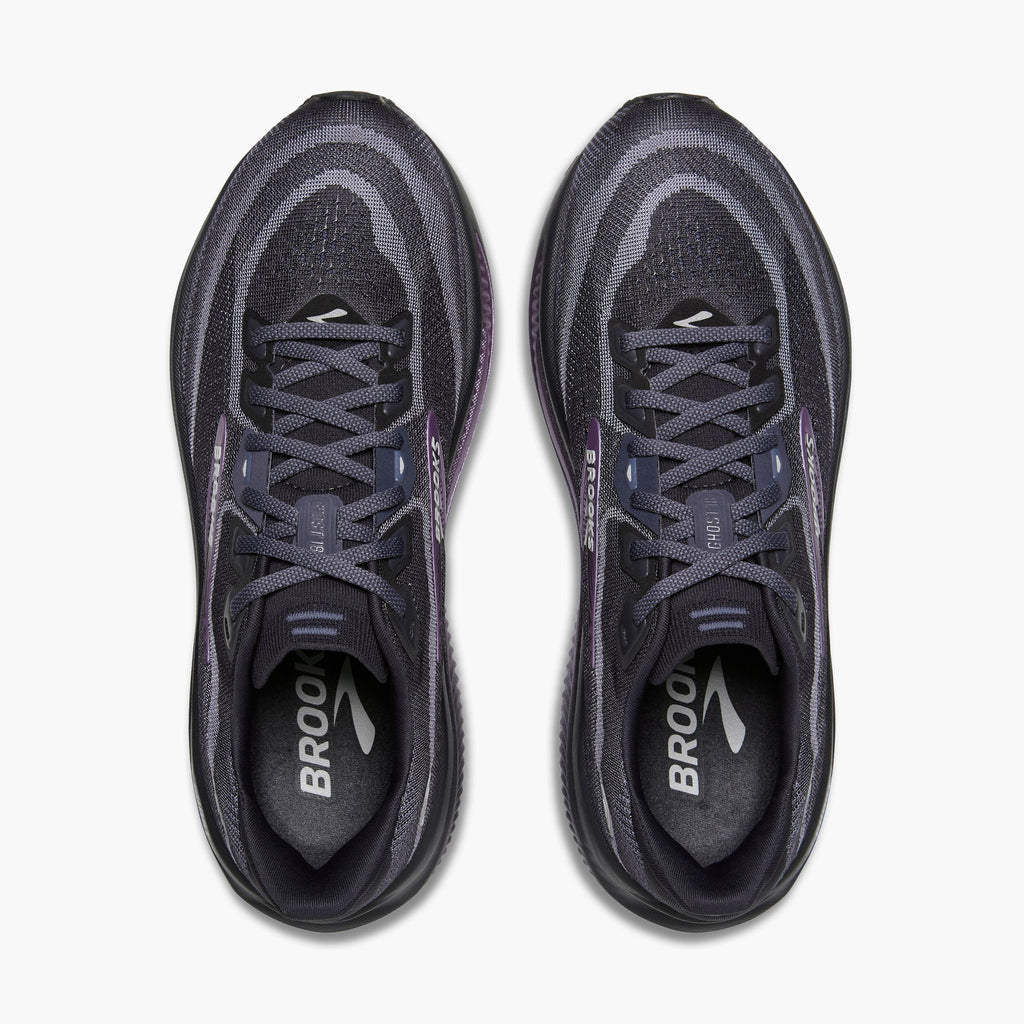 Brooks Ghost 18 womens running shoes shown from above, pair displayed side by side