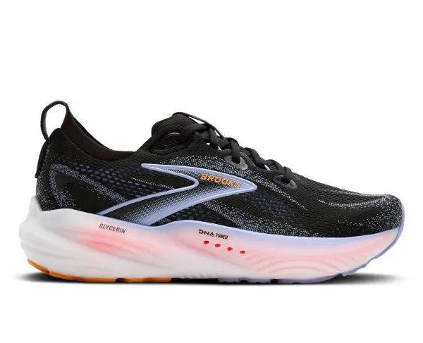 Brooks Glycerin 22 womens running shoe with DNA TUNER midsole, lateral side view