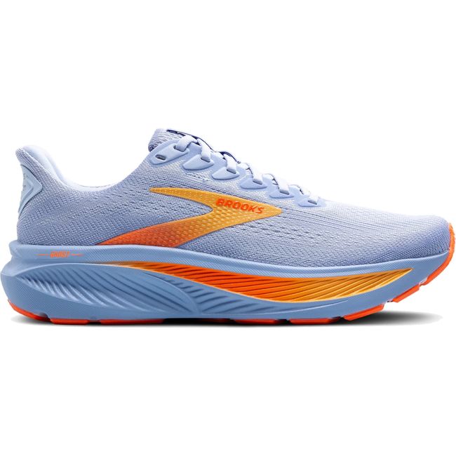 Brooks Ghost 17 women's running shoe shown from lateral side on white background