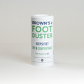 Brown's Foot Duster 3 oz powder canister for keeping feet dry and comfortable