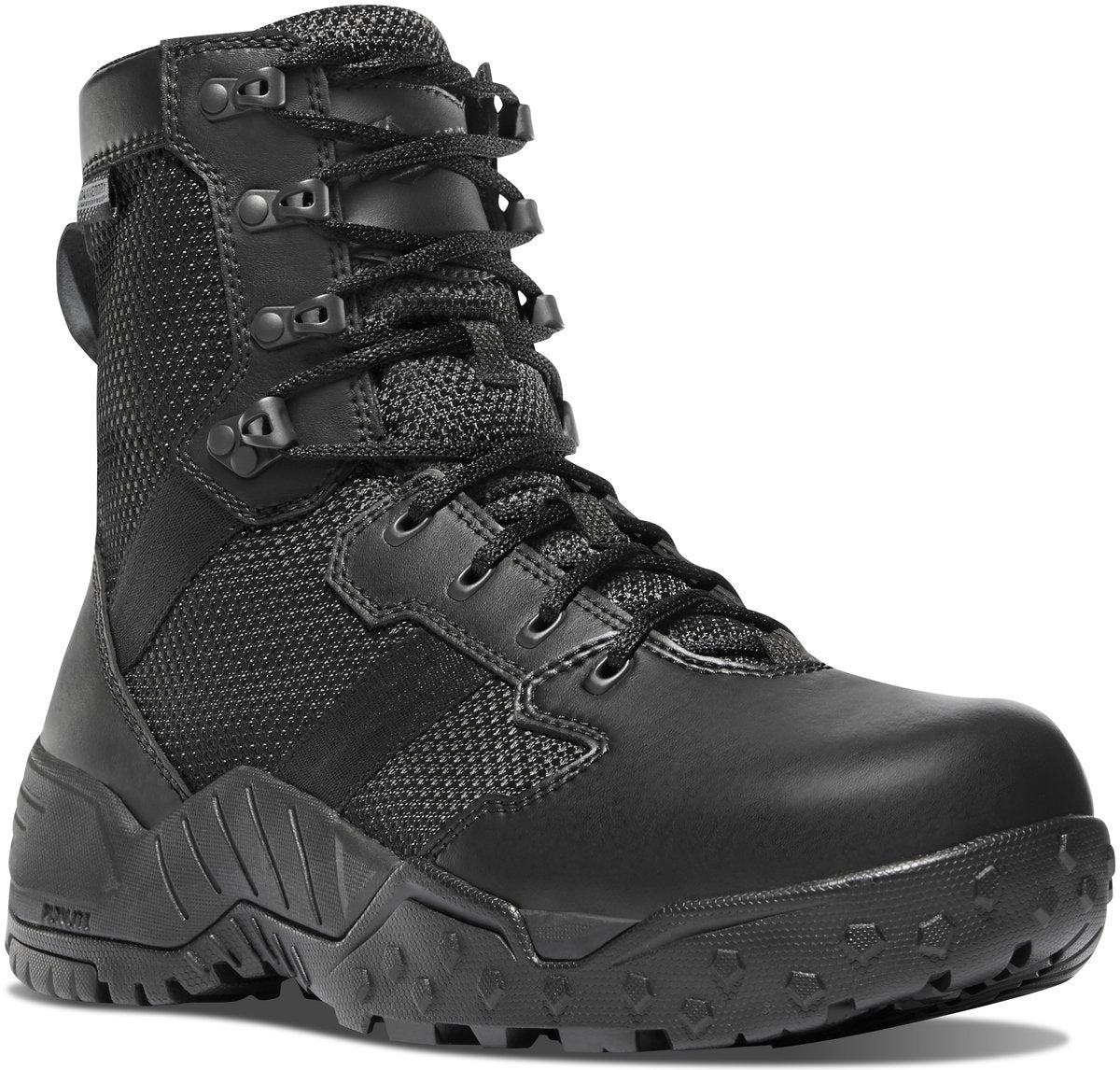 Danner men's tactical side-zip lace-up boot with mesh panels and rugged outsole