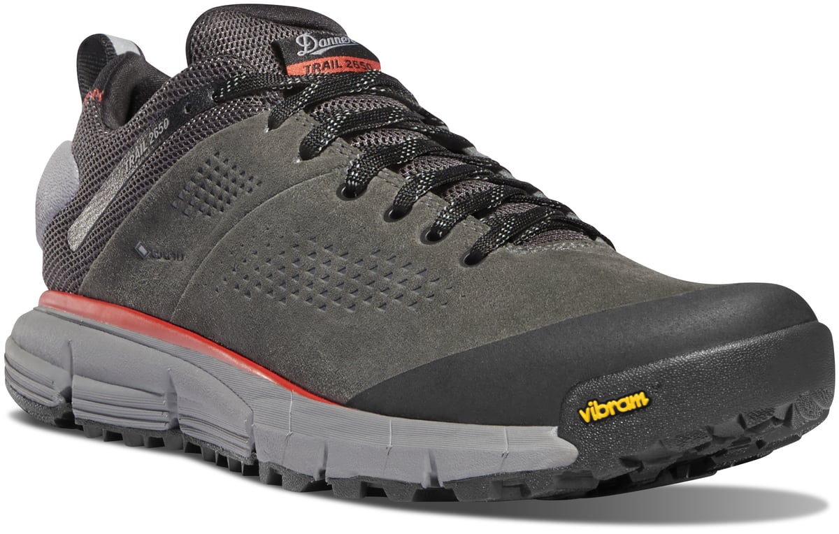 Danner Trail 2650 low hiking shoe with suede upper and Vibram outsole