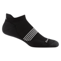 Darn Tough men's lightweight no-show tab athletic sock with white stripe accent detail