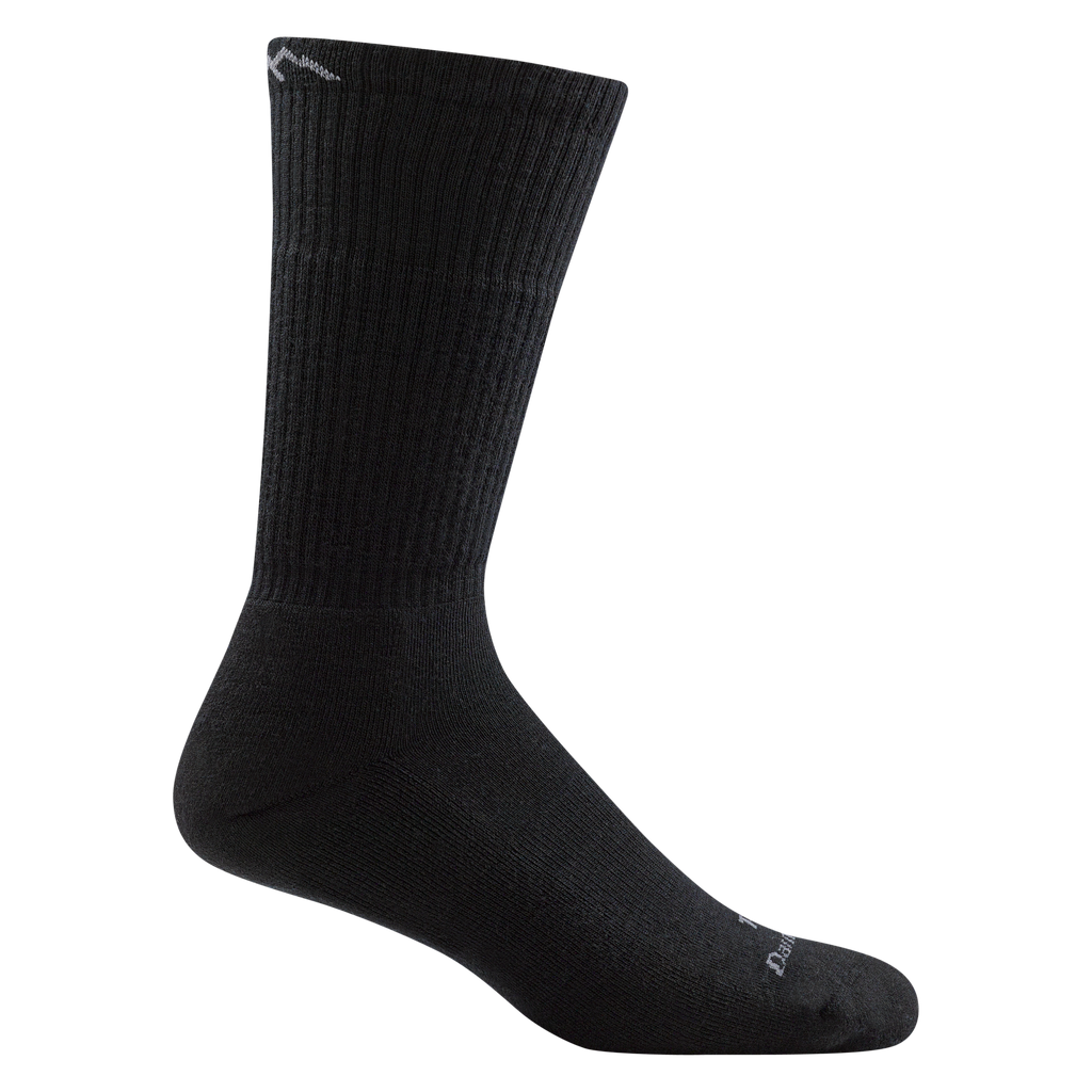 Darn Tough men's midweight cushion tactical boot sock displayed on an invisible foot form