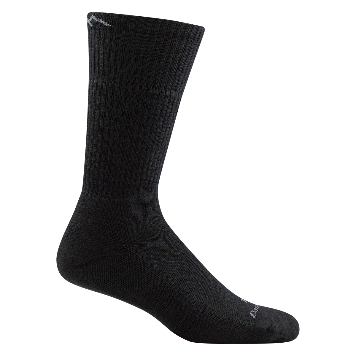 Darn Tough men's midweight cushion tactical boot sock displayed on an invisible foot form