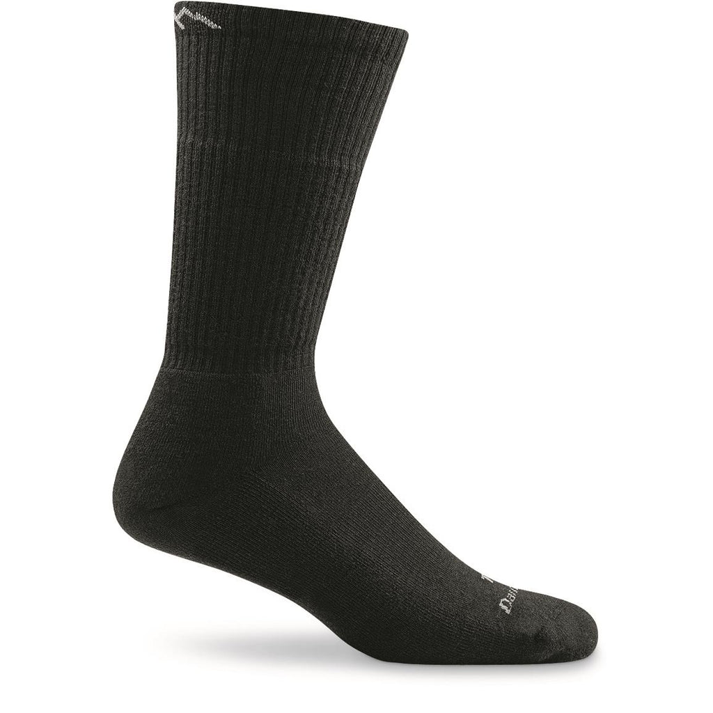 Darn Tough midweight cushion tactical boot sock displayed upright on invisible foot form