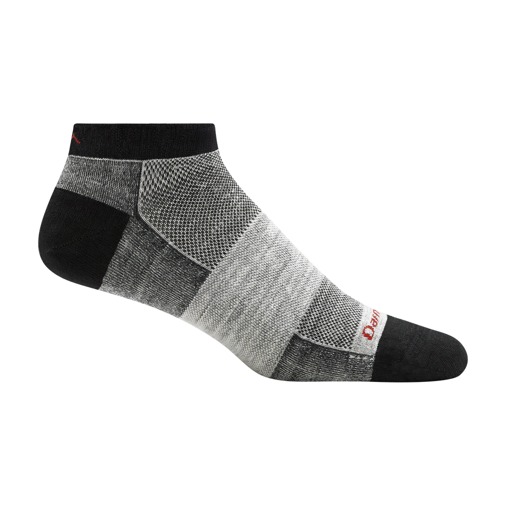 Darn Tough men's no-show low-cut athletic sock with mesh ventilation panels and reinforced toe and heel