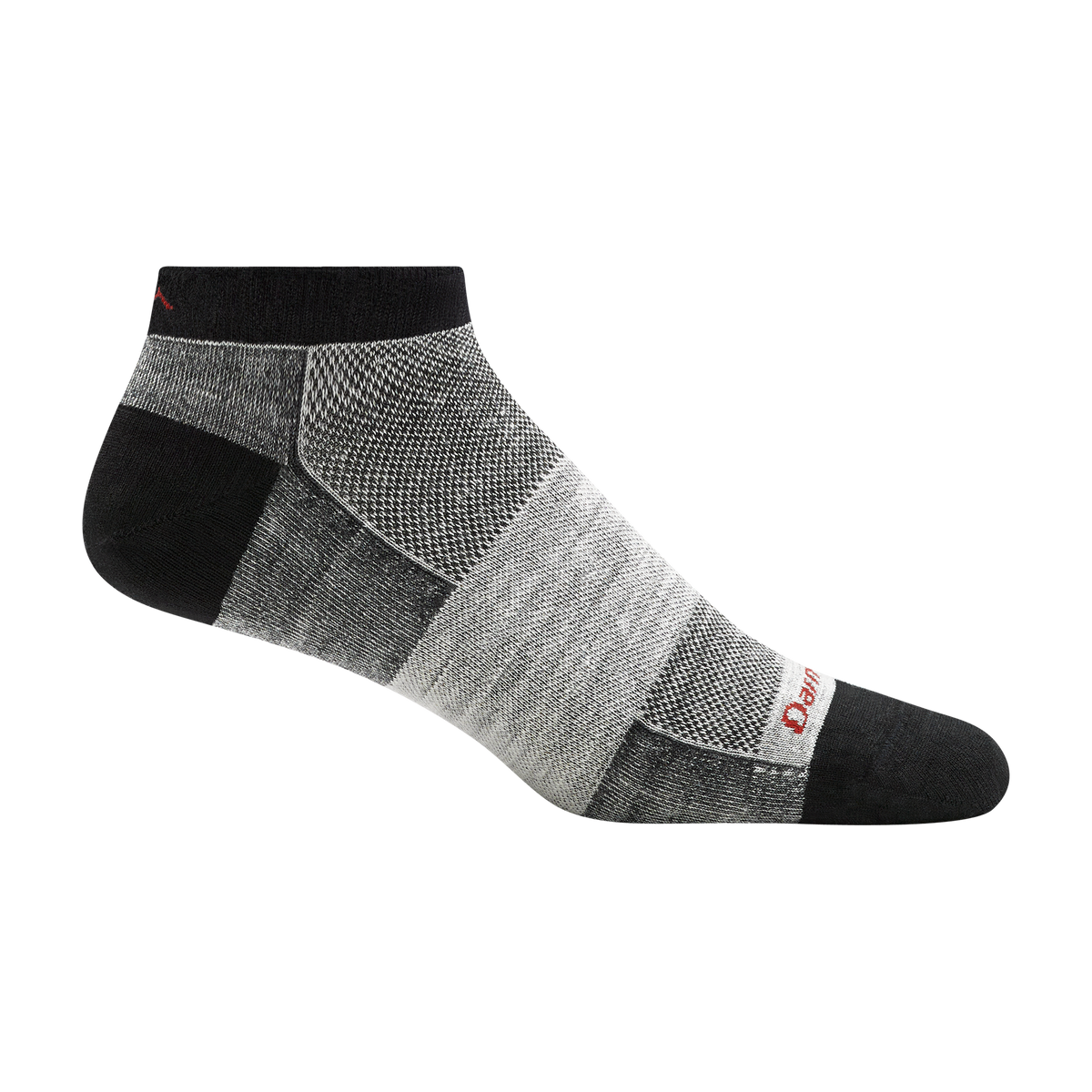 Darn Tough men's no-show low-cut athletic sock with mesh ventilation panels and reinforced toe and heel