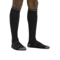 Darn Tough men's over-the-calf work socks with cushioned foot and gray accent trim
